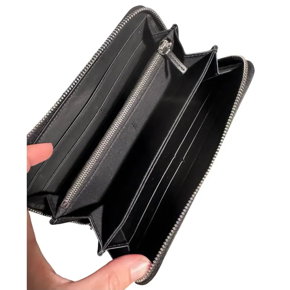 Auth. Fendi Limited Edition Collage Freedom Long Zip Wallet Rare - Picture 10 of 13